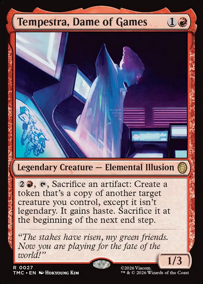 Pool Deck Types Tempestra, Dame of Games — Theft - Deck by Mana Pool Deckbuilder
