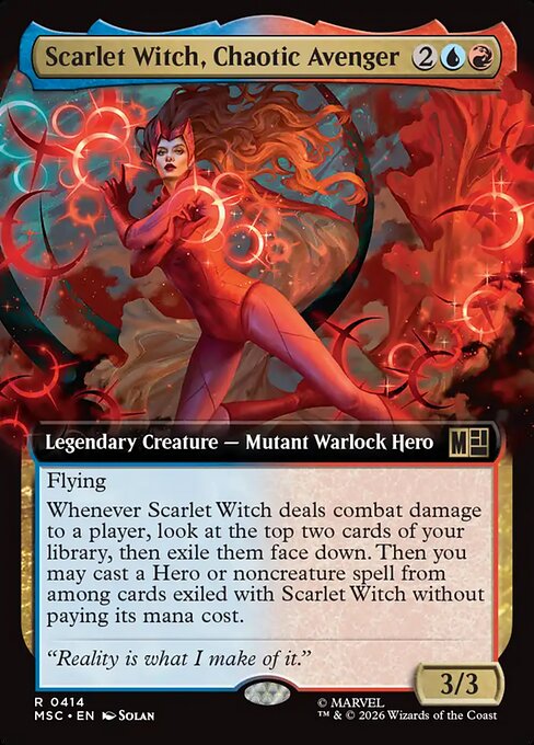 Scarlet Witch, Chaotic Avenger - Marvel Super Heroes Commander - Extended Art
