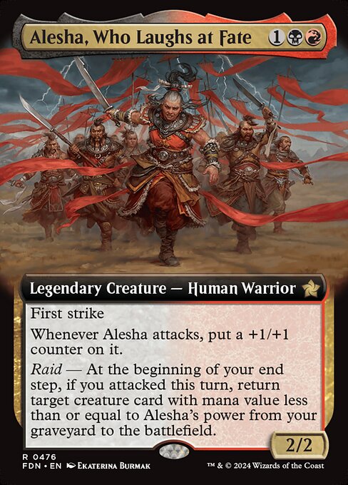 Alesha, Who Laughs at Fate - Foundations - Extended Art
