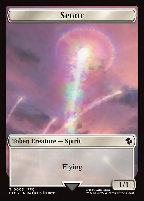 Spirit - Final Fantasy Commander Tokens - Surge Foil