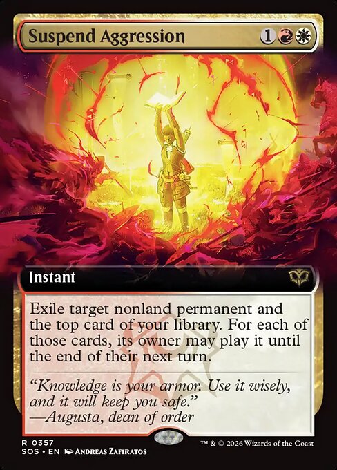 Suspend Aggression - Secrets of Strixhaven - Extended Art