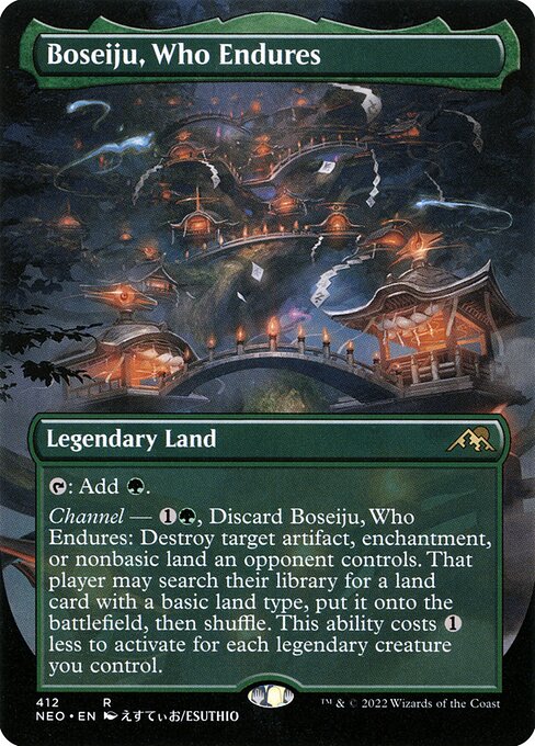 Boseiju, Who Endures - Kamigawa: Neon Dynasty - Borderless