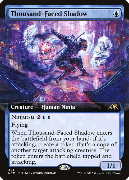 Thousand-Faced Shadow - Kamigawa: Neon Dynasty - Extended Art
