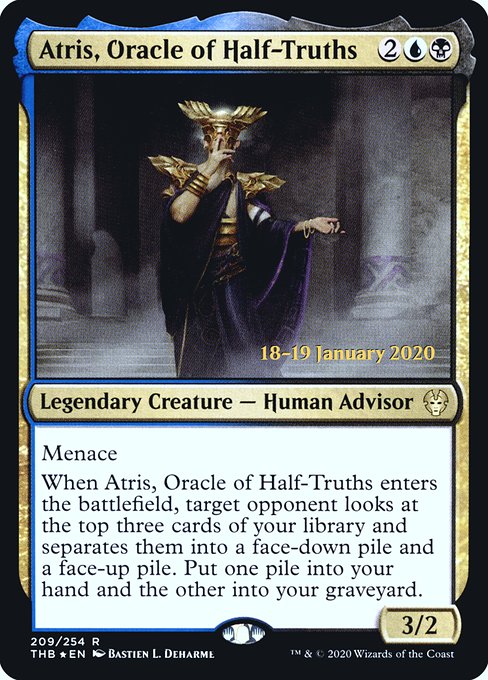 Atris, Oracle of Half-Truths - Theros Beyond Death Promos