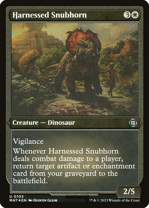 Harnessed Snubhorn - March of the Machine: The Aftermath - Etched Foil