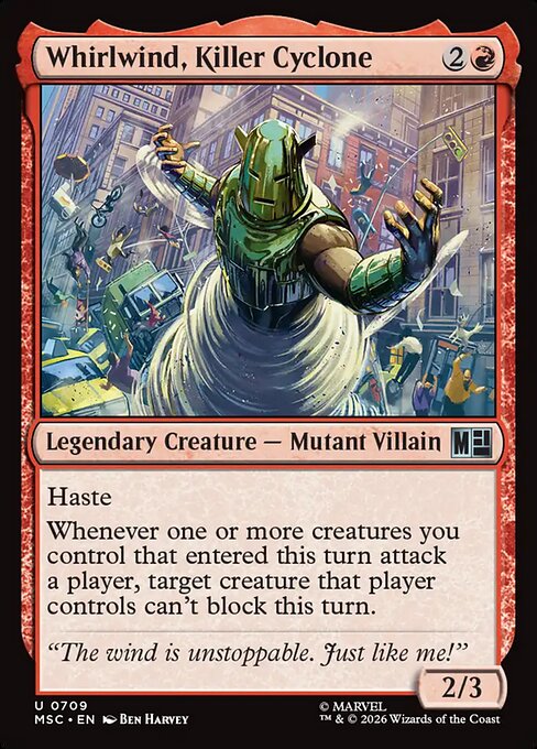 Whirlwind, Killer Cyclone - Marvel Super Heroes Commander
