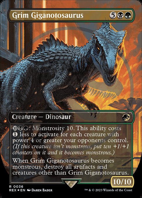 Grim Giganotosaurus - Jurassic World Collection - Promo Foil
