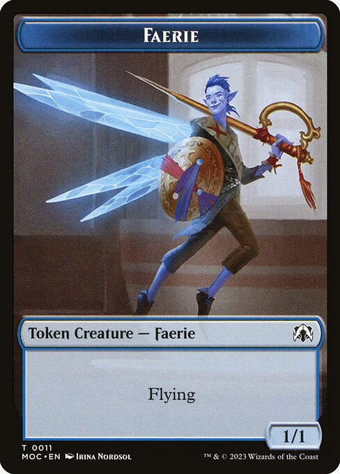 Faerie - March of the Machine Commander Tokens