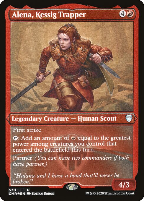 Alena, Kessig Trapper - Commander Legends - Etched Foil