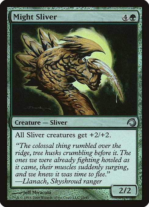 Might Sliver - Premium Deck Series: Slivers - Promo Foil