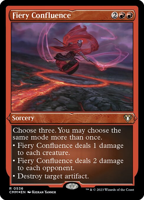 Fiery Confluence - Commander Masters - Etched Foil