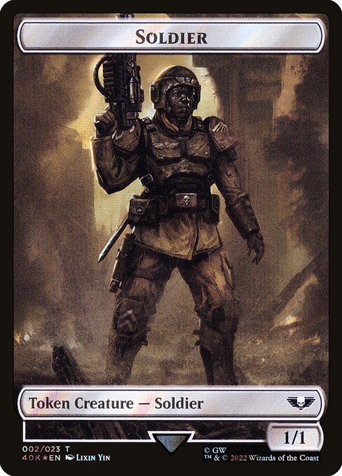 Soldier - Warhammer 40,000 Commander Tokens - Surge Foil