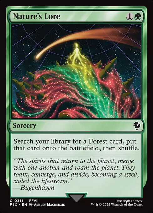 Nature's Lore - Final Fantasy Commander - Surge Foil