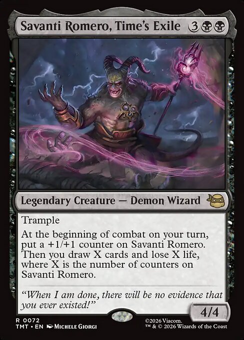 Savanti Romero, Time's Exile - Teenage Mutant Ninja Turtles