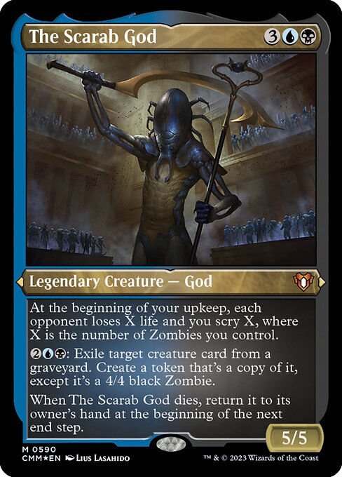 The Scarab God - Commander Masters - Etched Foil