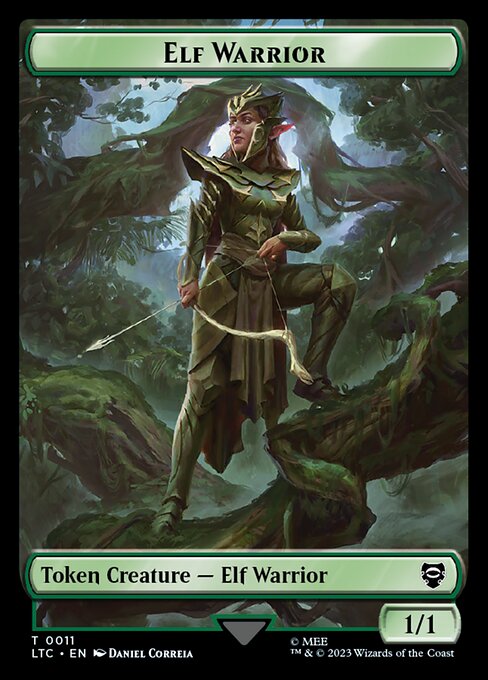 Elf Warrior - Tales of Middle-earth Commander Tokens