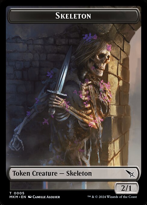 Skeleton - Murders at Karlov Manor Tokens