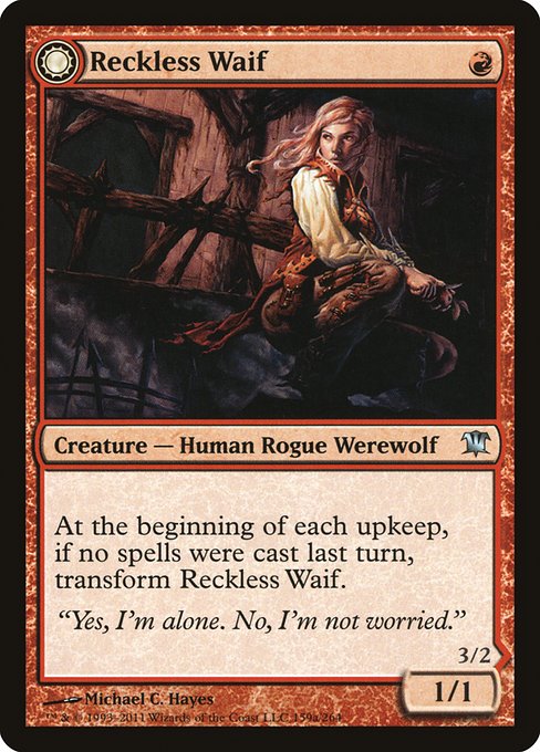 Reckless Waif // Merciless Predator - Innistrad