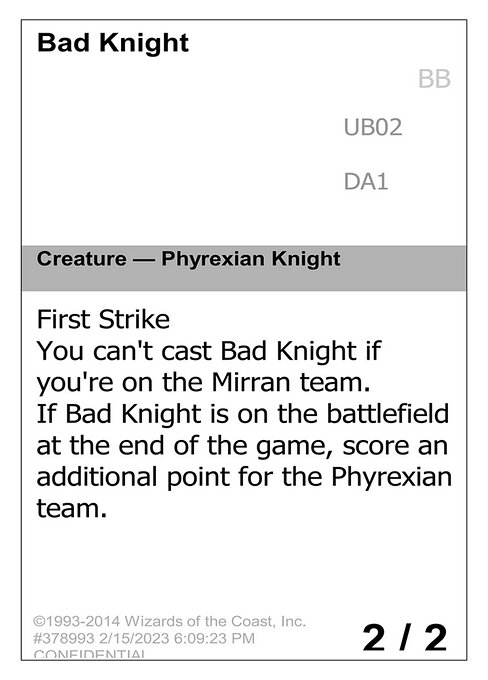 Bad Knight - Unknown Event