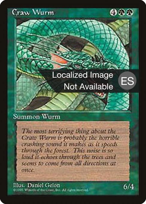 Sierpe Dragón (Craw Wurm) - Fourth Edition Foreign Black Border