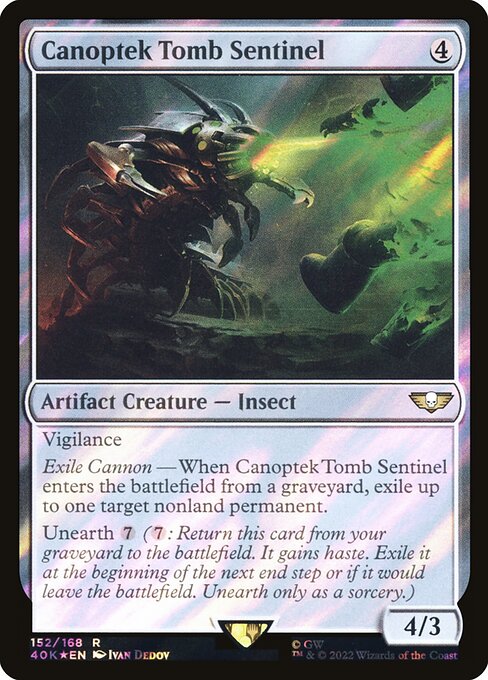 Canoptek Tomb Sentinel - Warhammer 40,000 Commander - Surge Foil