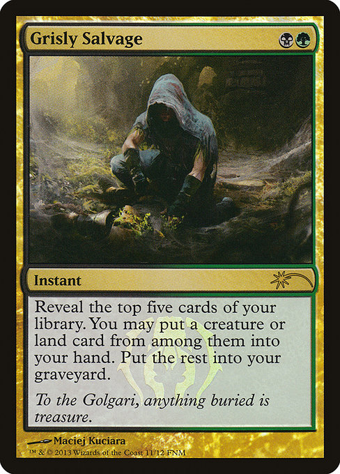 Grisly Salvage - Friday Night Magic 2013 - Promo Foil