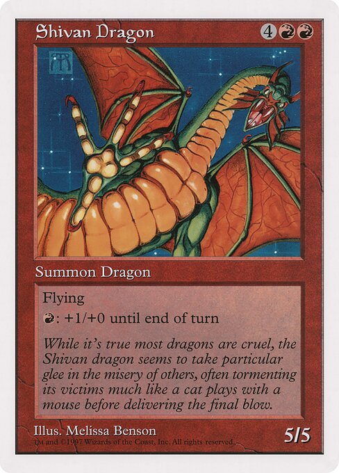 Shivan Dragon - Oversized 90's Promos