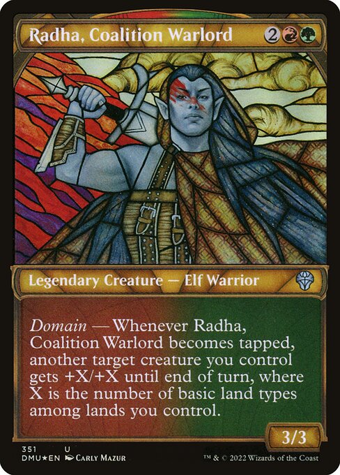 Radha, Coalition Warlord - Dominaria United - Textured Foil