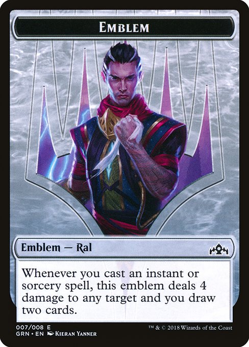 Ral, Izzet Viceroy Emblem - Guilds of Ravnica Tokens