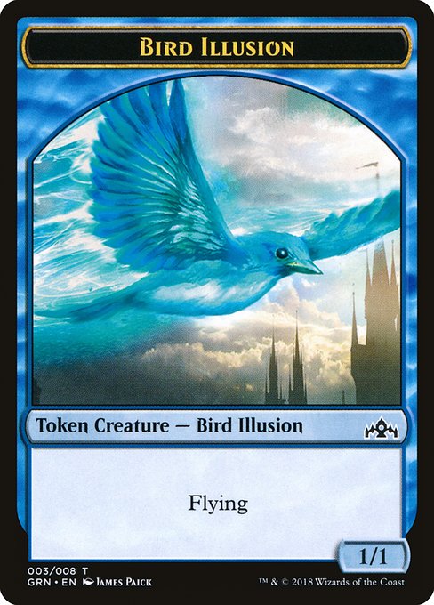 Bird Illusion - Guilds of Ravnica Tokens