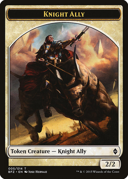 Knight Ally - Battle for Zendikar Tokens