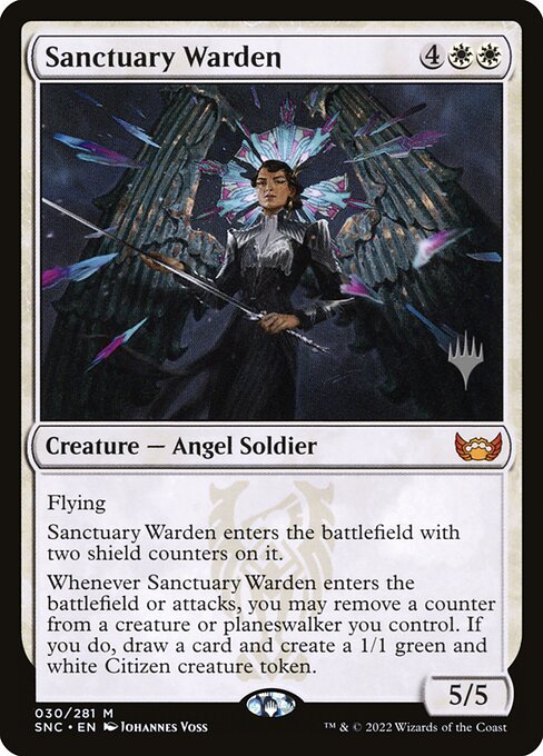 Sanctuary Warden - Streets of New Capenna Promos