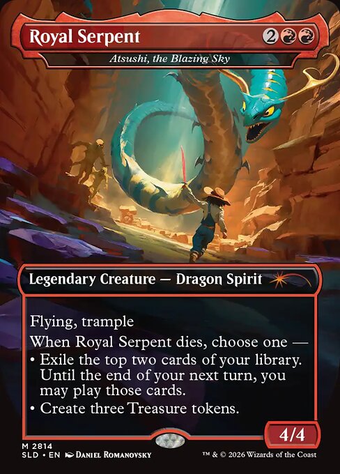 Royal Serpent (Atsushi, the Blazing Sky) - Secret Lair Drop - Borderless