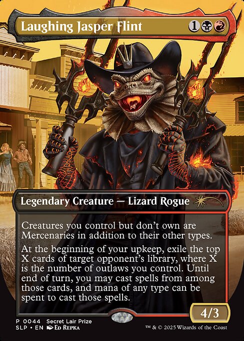 Laughing Jasper Flint - Secret Lair Promo - Borderless