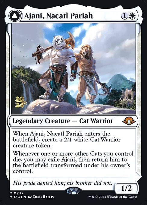 Ajani, Nacatl Pariah // Ajani, Nacatl Avenger - Modern Horizons 3 Promos - Promo Foil