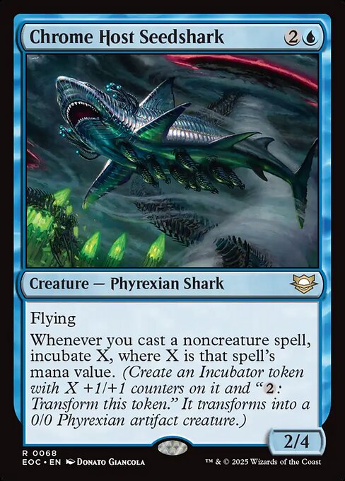Chrome Host Seedshark - Edge of Eternities Commander