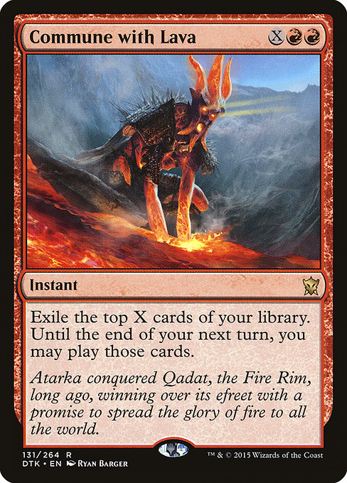 Commune with Lava - Dragons of Tarkir