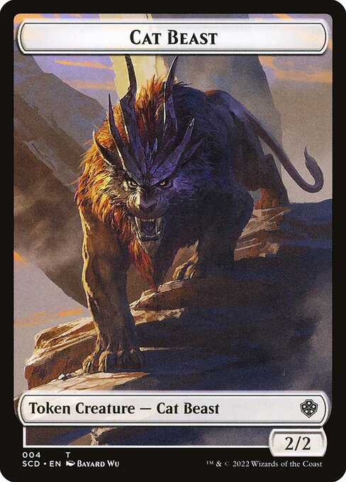 Cat Beast - Starter Commander Decks Tokens