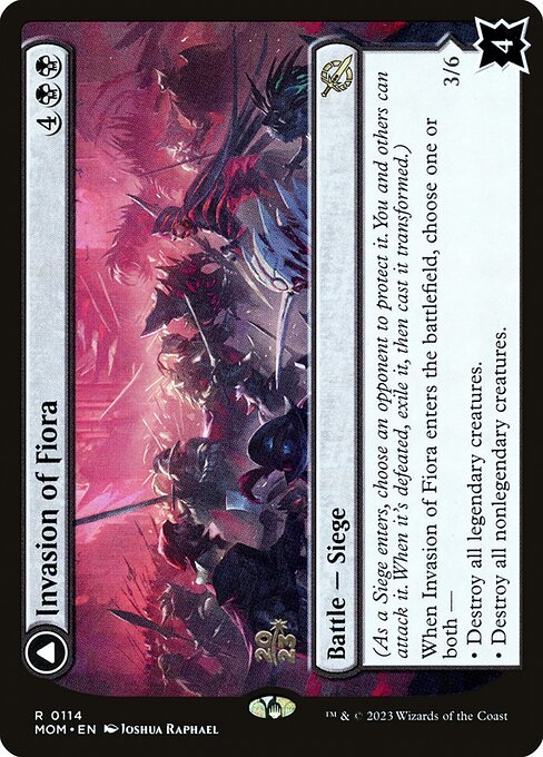 Invasion of Fiora // Marchesa, Resolute Monarch - March of the Machine Promos - Promo Foil