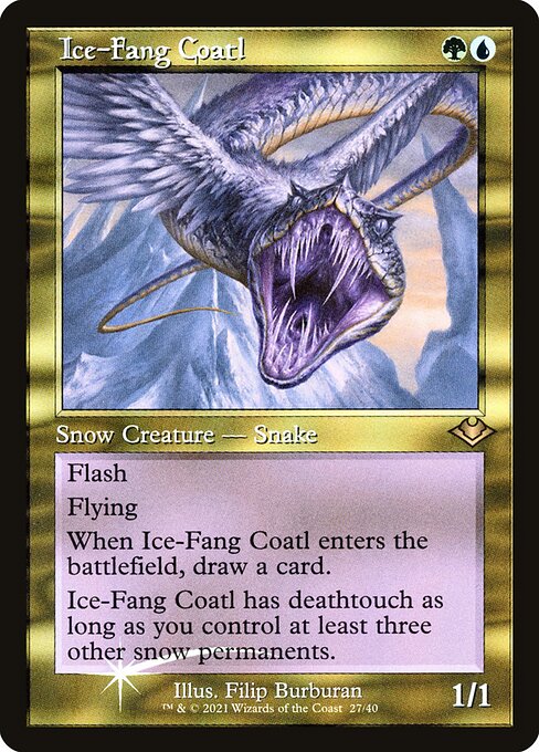 Ice-Fang Coatl - Modern Horizons 1 Timeshifts - Promo Foil