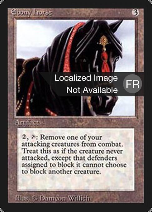Cheval d'ébène (Ebony Horse) - Foreign Black Border