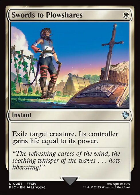 Swords to Plowshares - Final Fantasy Commander - Surge Foil