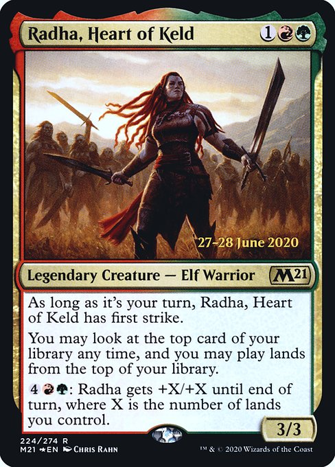 Radha, Heart of Keld - Core Set 2021 Promos - Promo Foil