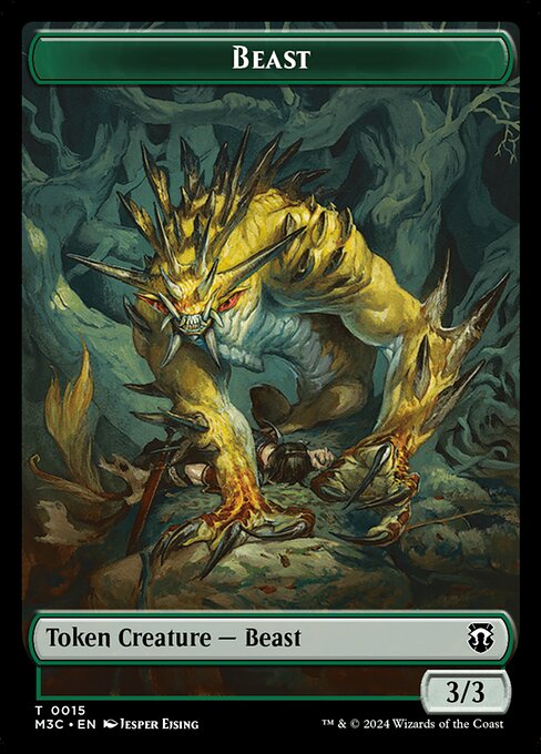 Beast - Modern Horizons 3 Commander Tokens