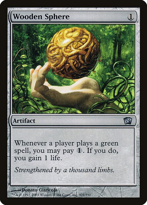 Wooden Sphere - Eighth Edition - Promo Foil