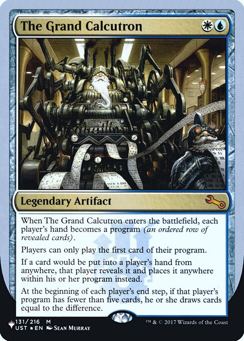 The Grand Calcutron - The List (Unfinity Foil Edition) - Promo Foil