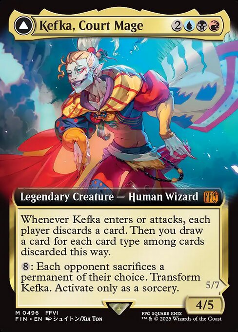 Kefka, Court Mage // Kefka, Ruler of Ruin - Final Fantasy - Extended Art