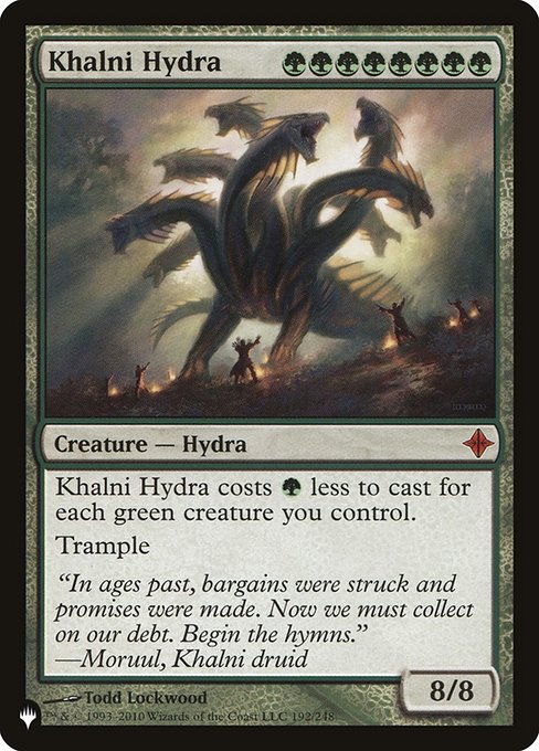 Khalni Hydra - The List