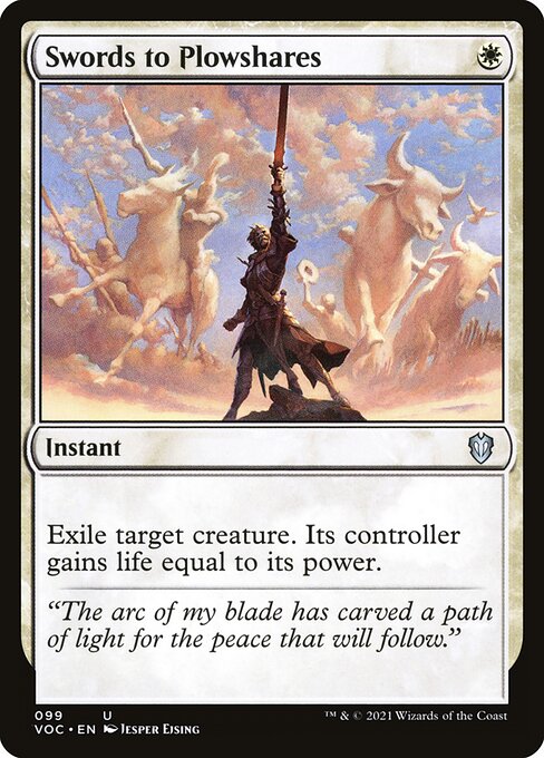 Swords to Plowshares - Crimson Vow Commander