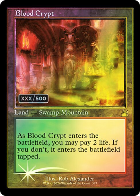 Blood Crypt - Ravnica Remastered - Double Rainbow